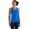 Energetiks Addison Wide Straps T-Back Singlet in Electric Blue – Front on dancer
