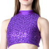 Studio 7 Dancewear Sequined Cabaret Crop Top Adult Dance Top