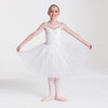  Woman wearing Studio 7 Dancewear Classical Dream tutu dress in White, front view