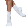 Energetiks Revelation canvas split sole ballet shoe in white, side view