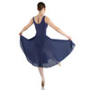  Energetiks Alice Classical and Lyrical Girls Skirt Navy, Back view