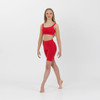 Studio 7 Girls Stage Performance Crop Top Lycra Blend Red In Front