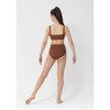 Studio 7 Girls Stage Performance Crop Top Mocha Back