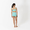 Studio 7 Dancewear Womens Stage Performance Crop Top in Mint Back View
