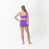 Studio 7 Dancewear Womens Stage Performance Crop Top in Amethyst Back View
