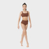 Studio 7 Dancewear Stage Performance Crop Top Adult Sizes in Mocha