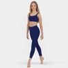 Studio 7 Dancewear Girls Stage Performance Crop Top Navy Front View
