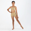 Energetiks London Dance Crop Top – Sleek Fit Children's Sizes in Wheat, dancer front