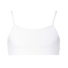 Energetiks London Dance Crop Top – Sleek Fit Children's Sizes in White, front
