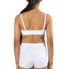 Energetiks London Dance Crop Top – Sleek Fit Children's Sizes in White, dancer back