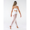 Studio 7 Dancewear Performance Mesh Girls Crop Top in white, front view