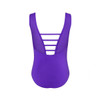 Energetiks Lisa Detailed Back Mesh Dance Leotard Girls Sizes in Party Purple