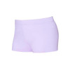 Girl wearing Energetiks Oakley boy leg dance short in Lilac, front view
