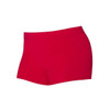 Girl wearing Energetiks Oakley boy leg dance short in Red, front view