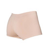 Girl wearing Energetiks Oakley boy leg dance short in Beige, back view