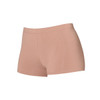  Girl wearing Energetiks Oakley boy leg dance short in Tan, front view