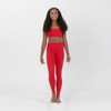 Studio 7 Dancewear Performance Dance Leggings in Red – Women's Front View