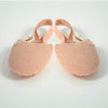 Dance Direct Pirouette half sole turn shoe in nude, front view