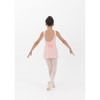 Girl in Ballet Pink Studio 7 Dancewear Audrey short wrap skirt, back view