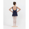 Girl in Navy Studio 7 Dancewear Audrey short wrap skirt, back view