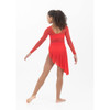 Studio 7 Dancewear Womens Alice Contemporary Skirt Red Back View