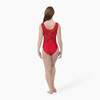 Studio 7 Dancewear Maddie Velvet Mesh Leotard Adult Sizes in Red 