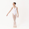 Studio 7 Adele Ballet Leotard for Women in White– Front View Wearing Dance Leotard
