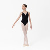 Studio 7 Adele Ballet Leotard for Children in Black– Front View Wearing Dance Leotard
