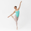 Studio 7 Adele Ballet Leotard for Children in Mint – Front View Wearing Dance Leotard
