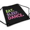 Capezio Neon Sparkle Text Eat. Sleep. Dance. Drawstring Bag