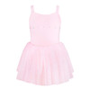 Energetiks Annabelle Tutu Dress for toddlers and children in candy with sweetheart neckline, wide straps, and a layered tulle skirt, front view