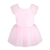 Energetiks Isla Ballet Tutu Dress in Candy with soft tulle skirt and cap sleeves for toddler and children dancers, front view