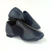Toddler black split-sole jazz shoes from Dance Direct featuring flexible leather and neoprene for small feet.