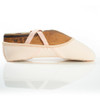 Dance Direct Girls Canvas Split Sole Ballet Shoe Light Pink Angle View
