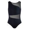 Energetiks Motion Mesh Panel Girls Black Leotard