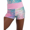 Capezio Unicorn Disco Shine Shimmer Gymnastics Short Girls