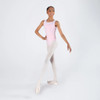 Energetiks Abby Lace Back Paneling Leotard in Candy full body front on dancer