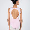 Energetiks Abby Lace Back Paneling Leotard in Candy back on dancer