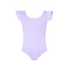 Energetiks Emery Frill Sleeve Dance Leotard in Lilac front view