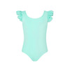 Energetiks Emery Frill Sleeve Dance Leotard in Mint front view