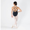 Energetiks Ashi Camisole Intricate Straps Leotard Children in Black dancer back view