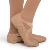 Capezio AcroKat Flexible Split Sole Acro Shoe Children's Sizes in Caramel side view