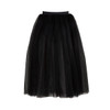 Energetiks Pull-On Romantic Dance Tutu Skirt Adult Sizes in Black. back view
