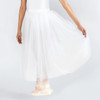 Energetiks Pull-On Romantic Dance Tutu Skirt Adult Sizes in White