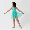 Studio 7 Dancewear Josie Lyrical Dance Dress Children's Sizes in Mint, worn by a dancer, front view