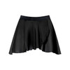 Energetiks Ruby Pull-On Mock Wrap Dance Skirt Children's Sizes in Black, front view