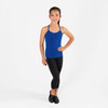 Dancer front view wearing Energetiks Teagan Singlet in Cobalt, children’s sizes