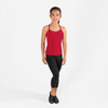 Dancer front view wearing Energetiks Teagan Singlet in Red, children’s sizes