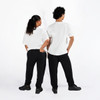 Energetiks Parker Round Neck Oversized Fit Tee Adult Sizes in White, dancers back view