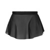 Energetiks Natalia Tech Mesh Split Dance Skirt Adult Sizes in Black, front view